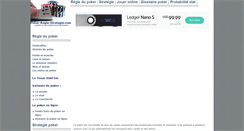 Desktop Screenshot of poker-regle-strategie.com